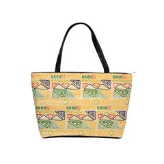 Hand Drawn Ethinc Pattern Background Shoulder Handbags