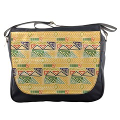 Hand Drawn Ethinc Pattern Background Messenger Bags