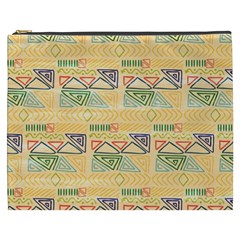 Hand Drawn Ethinc Pattern Background Cosmetic Bag (xxxl) 