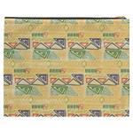 Hand drawn ethinc pattern background Cosmetic Bag (XXXL)  Back