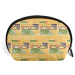 Hand drawn ethinc pattern background Accessory Pouches (Large)  Front