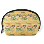 Hand drawn ethinc pattern background Accessory Pouches (Large)  Back