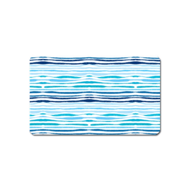 Watercolor blue abstract summer pattern Magnet (Name Card)