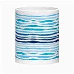 Watercolor blue abstract summer pattern Morph Mugs Center