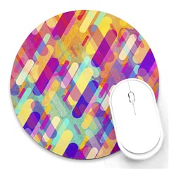 Colorful Abstract Background Round Mousepads