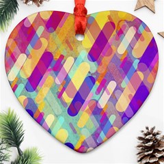 Colorful Abstract Background Ornament (heart)