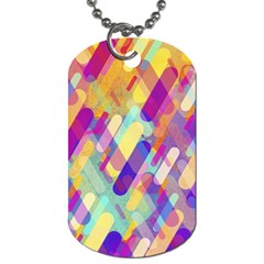 Colorful Abstract Background Dog Tag (two Sides) by TastefulDesigns