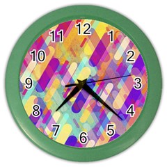 Colorful Abstract Background Color Wall Clocks