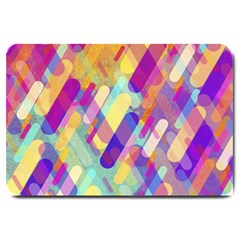 Colorful Abstract Background Large Doormat  by TastefulDesigns