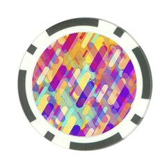 Colorful Abstract Background Poker Chip Card Guard by TastefulDesigns