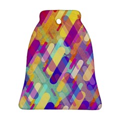 Colorful Abstract Background Bell Ornament (two Sides)