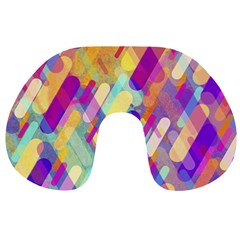 Colorful Abstract Background Travel Neck Pillows