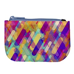 Colorful Abstract Background Large Coin Purse