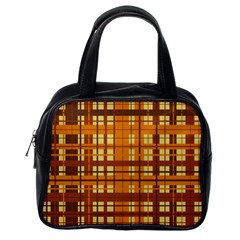 Plaid Pattern Classic Handbags (one Side) by linceazul