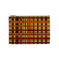 Plaid Pattern Cosmetic Bag (medium)  by linceazul