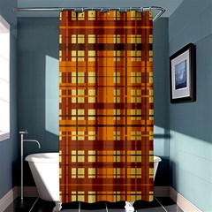 Plaid Pattern Shower Curtain 36  X 72  (stall)  by linceazul