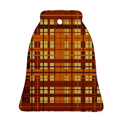 Plaid Pattern Bell Ornament (two Sides) by linceazul