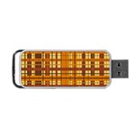 Plaid Pattern Portable USB Flash (Two Sides) Front