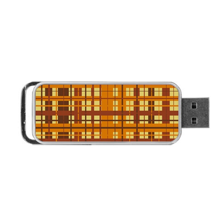 Plaid Pattern Portable USB Flash (Two Sides)