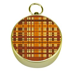 Plaid Pattern Gold Compasses by linceazul