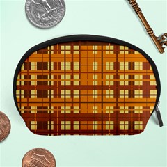 Plaid Pattern Accessory Pouches (large)  by linceazul