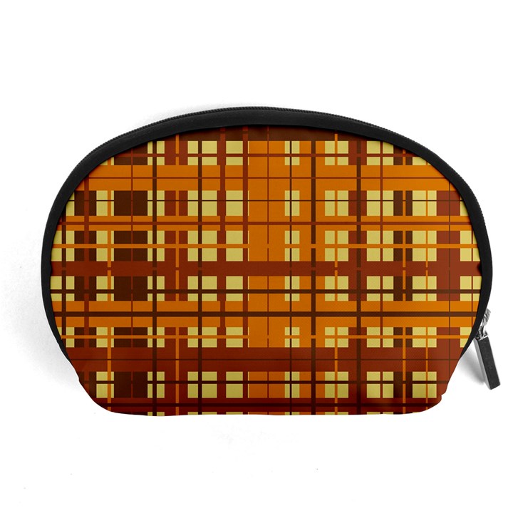 Plaid Pattern Accessory Pouches (Large) 