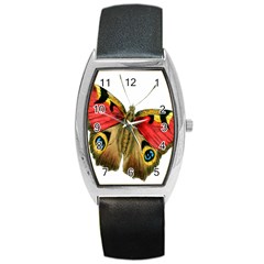 Butterfly Bright Vintage Drawing Barrel Style Metal Watch by Nexatart