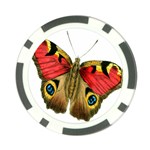 Butterfly Bright Vintage Drawing Poker Chip Card Guard (10 pack) Front