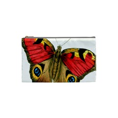 Butterfly Bright Vintage Drawing Cosmetic Bag (small) 