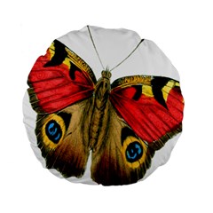 Butterfly Bright Vintage Drawing Standard 15  Premium Round Cushions by Nexatart