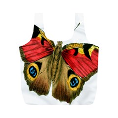 Butterfly Bright Vintage Drawing Full Print Recycle Bags (m)  by Nexatart