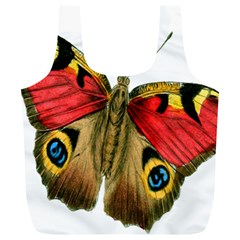 Butterfly Bright Vintage Drawing Full Print Recycle Bags (l)  by Nexatart