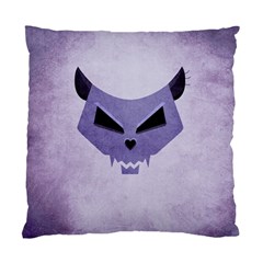 Purple Evil Cat Skull Standard Cushion Case (one Side) by CreaturesStore