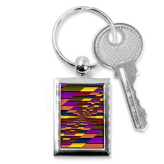 Autumn Check Key Chains (rectangle)  by designworld65