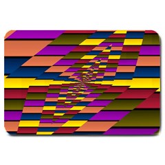 Autumn Check Large Doormat  by designworld65