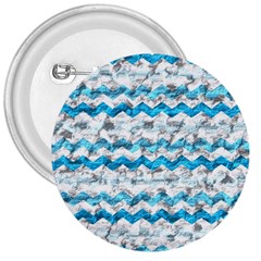 Baby Blue Chevron Grunge 3  Buttons by designworld65