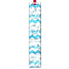 Baby Blue Chevron Grunge Large Book Marks by designworld65