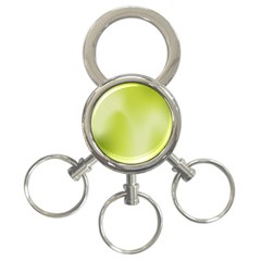 Green Soft Springtime Gradient 3-ring Key Chains