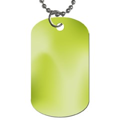 Green Soft Springtime Gradient Dog Tag (one Side)