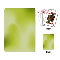 Green Soft Springtime Gradient Playing Card by designworld65