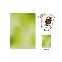 Green Soft Springtime Gradient Playing Cards (mini)  by designworld65