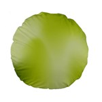 Green Soft Springtime Gradient Standard 15  Premium Round Cushions Front