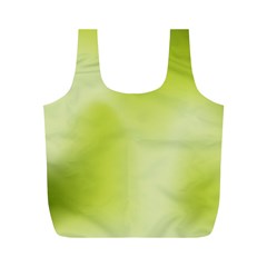 Green Soft Springtime Gradient Full Print Recycle Bags (m) 