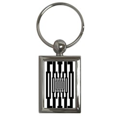 Black Stripes Endless Window Key Chains (rectangle)  by designworld65