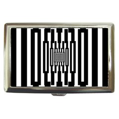 Black Stripes Endless Window Cigarette Money Cases by designworld65