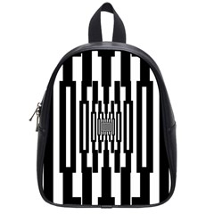 Black Stripes Endless Window School Bag (small)