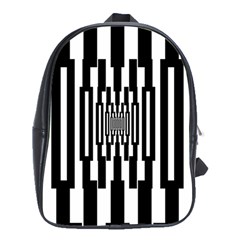 Black Stripes Endless Window School Bag (xl)