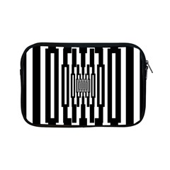 Black Stripes Endless Window Apple Ipad Mini Zipper Cases by designworld65