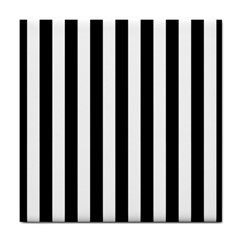 Black And White Stripes Tile Coasters