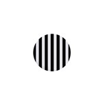 Black And White Stripes 1  Mini Buttons Front